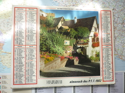Almanach Des PTT 1982 Gueberschwir (68) / Rochefort En Terre (56)  / Département De La Somme - Grand Format : 1981-90
