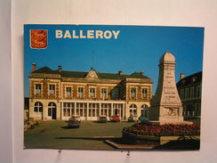 Balleroy - La Mairie Et La Place - DS - 4L - Ami 6 - Andere Gemeenten