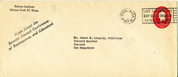 USA Postal Stationery Cover Boston Mass. 1954 Save The Easy Way Buy US. Bonds On Payroll Savings - 1921-40