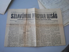 Eszek Osijek Szlavoniai Magyar Ujsag  1912 - Slawische Sprachen