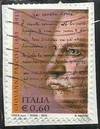 ITALIA REPUBBLICA ITALY REPUBLIC 2012 GIOVANNI PACOLI USATO USED OBLITERE' - 2011-20: Gebraucht