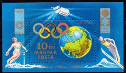Hungary 1972 Space And Winter Olympics Skiing  MNH  MS - Winter 1972: Sapporo