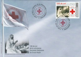 ORGANIZATIONS, RED CROSS ANNIVERSARY, COVER FDC, 2011, ROMANIA - FDC