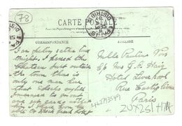 Paris Distr 18 Postmark On CPA 78 SAINT GERMAIN EN LAYE La Route Des Loges Achatez Immédiat - St. Germain En Laye