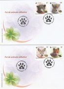 ANIMALS;BEAR,WOLF,FOX,DEER,2012 COVER FDC ROMANIA. - FDC