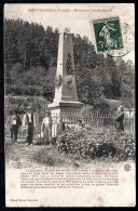 CPA ANCIENNE FRANCE- BROUVELIEURES (88)- MONUMENT AUX MORTS D'OCTOBRE 1870- CP INFO- BELLE ANIMATION GROS PLAN - Brouvelieures