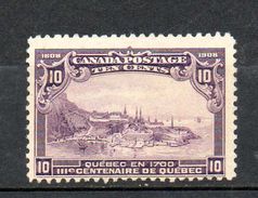CANADA  1908  (*) S&G # 193 - Sans Gomme - Without Gum - Neufs