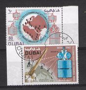 EDY 447 - DUBAI , Posta Aerea Due Valori Usati . Spazio - Dubai