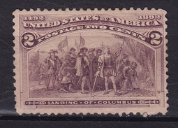 United States 1893 Mi. 74  2c. Columbus MNG (Mint No Gum) * (2 Scans) - Nuevos