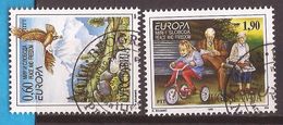 1995  2712-13  EUROPA CEPT FRIEDEN FREIHEIT KINDER BICI  JUGOSLAVIJA JUGOSLAWIEN  USED - Gebruikt