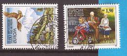 1995  2712-13  EUROPA CEPT FRIEDEN FREIHEIT KINDER BICI  JUGOSLAVIJA JUGOSLAWIEN  USED - Usati