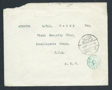 Egypt WWII 1942 Military Mail To General Headquarters MEF , Nice Markings - Briefe U. Dokumente