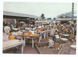 CPM Gabon - Le Marché De Grand Village à Port Gentil - 1992 - Marchés