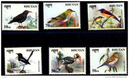 BIRDS- BIRDS OF HIMALAYA-SET OF 6-BHUTAN-MNH-B3-266 - Climbing Birds