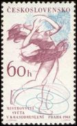 Czechoslovakia / Stamps (1961) 1161: Sport (Praha 1961, World Figure Skating Championship); Painter: Ivan Strnad - Figure Skating