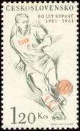 Czechoslovakia / Stamps (1961) 1163: Sport (60 Years Of Football In Czechoslovakia 1901-1961); Painter: Anna Podzemna - Neufs