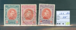 132-134  Obl - 1918 Rotes Kreuz