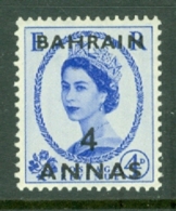Bahrain: 1952/54   QE II   SG86    4a On 4d       MH - Bahrain (...-1965)