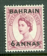 Bahrain: 1952/54   QE II   SG87    6a On 6d       MH - Bahrain (...-1965)