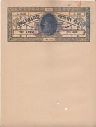 GWALIOR State  2A  Perfin  Stamp Paper  Type 90  # 96669  India  Inde  Indien Revenue Fiscaux - Gwalior