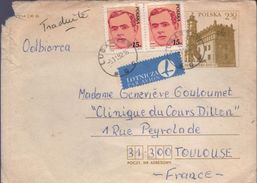 Lettre Entier De Pologne Par Avion  Lubartow 5-11-82 Pour Toulouse - Aviones