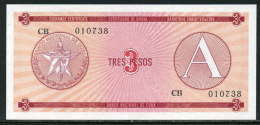 283-Cuba Billet De 3 Pesos 1985 CB010 Série A - Cuba