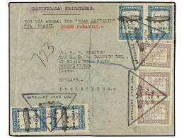 ZEPPELIN. 1931 (26 Agosto). PARAGUAY. BUENOS AIRES A INGLATERRA Circulada Via Paraguay Con Sellos De... - Andere & Zonder Classificatie