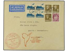 ZEPPELIN. 1932. NORWAY. ´4th S.America Flight´.  Norwegian Acceptance Envelope To Pernambuco... - Other & Unclassified