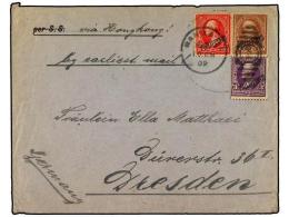 FILIPINAS: OCUPACION ESTADOS UNIDOS. 1902. Cover To DRESDEN Franked By 1899 Overprinted 2 C. Carmine. 3... - Otros & Sin Clasificación