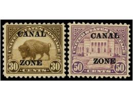 * ESTADOS UNIDOS. Sc.79, 80. 1924-25. CANAL ZONE. 30 Cts. And 50 Cts. FINE. Scott.112,5$. - Otros & Sin Clasificación