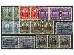 (*) ESTADOS UNIDOS. Sc.60/66 (3). 1921. CANAL ZONE. Three Complete Sets, Without Gum. Scott.918$. - Other & Unclassified