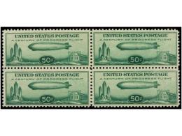 ** ESTADOS UNIDOS. Sc.C18. 1933. 50 Cents. Green. Block Of Four, Never Hinged. Scott.400$. - Otros & Sin Clasificación