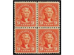 ** ESTADOS UNIDOS. Sc.561 (4). 1923. 9 Cents. Rose. Block Of Four, Very Well Centered, Never Hinged.... - Other & Unclassified