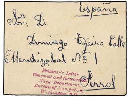 ESTADOS UNIDOS. 1900. SPANISH AMERICAN WAR. Envelope Sent To FERROL (Spain) Without Stamps... - Autres & Non Classés