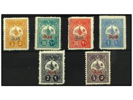 * TURQUIA. Yv.P35/40. 1908. PERIÓDICOS. Serie Completa. Yvert.325€. - Otros & Sin Clasificación