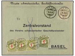 SUIZA. 1902. LES BOIS To BAJEL. 2 Rp. Yellow Brown, Taxed On Arrival With 1 Rp. (3) And 5 Rp.... - Autres & Non Classés