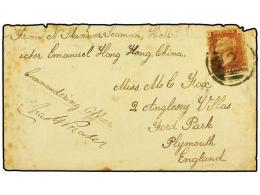 CHINA. 1875. Sailor´s Concessionary Rate Cover Endorsed ´From N. Skinner, Seaman, HMS Victor Emanuel,... - Other & Unclassified