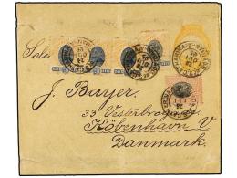 BRASIL. Sc.114 (3), 116, 119. 1895. STA. CATHARINA A DINAMARCA. Faja De Prensa De 40 Reis Amarillo Con... - Other & Unclassified