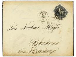 BRASIL. Sc.66. 1880. PERNAMBUCO A HAMBURGO. 200 Reis Negro, Al Dorso Llegada. - Other & Unclassified