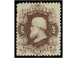 * BRASIL. Sc.54a. 1866. 20 Reis Dull Violet With Original Gum. Fresh And Fine. - Other & Unclassified