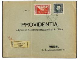 BOSNIA-HERZEGOVINA. Mi.90I, 74. 1915. SARAJEVO To WIEN. 12 H. On 10h. Red And 35 H. Green.... - Sonstige & Ohne Zuordnung