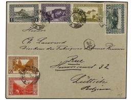 BOSNIA-HERZEGOVINA. Mi.29A/34A. 1908. MOSTAR To BELGIUM. Very Nice Franking, Arrival On Back. - Other & Unclassified