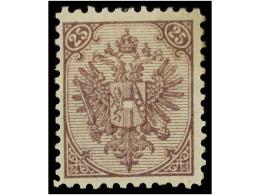 * BOSNIA-HERZEGOVINA. Fe.9Ib. 1879. 25 Kr. Dull Violet, Perf. 10 1/2. Fresh And Fine.... - Autres & Non Classés