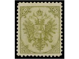 * BOSNIA-HERZEGOVINA. Fe.8I. 1879. 15 Kr. Yellow Green, Perf. 11 1/2. Fresh And Fine.... - Autres & Non Classés