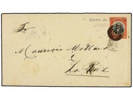 BOLIVIA. 1911. Entero Postal De 5 Cts. Rojo Y Negro Mat.  CORREO DE CORACOLLO/INUTILIAZADA Y Llegada... - Autres & Non Classés