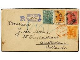 BOLIVIA. Sc.65 (2), 66+1. 1902. LA PAZ A HOLANDA. 2 Ctvos., 10 Ctvos. (2) Y 20 Ctvos. Carta... - Other & Unclassified