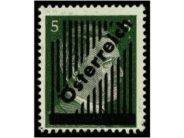 ** AUSTRIA. Mi.668Ib. 1945. 5 Pf. Black Ovpr. (13 Lines), Never Hinged. LUXE. Michel.350€. - Sonstige & Ohne Zuordnung