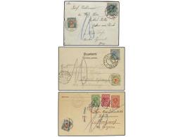 AUSTRIA. 1904-20. 7 Covers And Cards With Swiss Postage Due Stamps. - Other & Unclassified