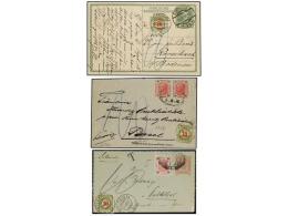 AUSTRIA. 1902-08. 3 Covers And Cards With Swiss Postage Due Stamps. - Other & Unclassified