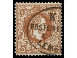 ° AUSTRIA. Mi.41I. 1867. 50 Kr. Brown, Fine Used. Michel.150€. - Sonstige & Ohne Zuordnung